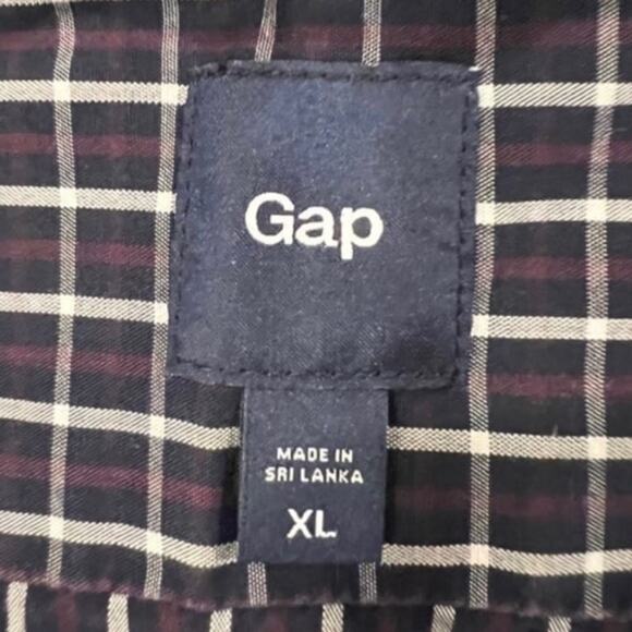 Gap Checkered Long Sleeve Button Down Shirt - Men's Size XL - Picture 2 of 4